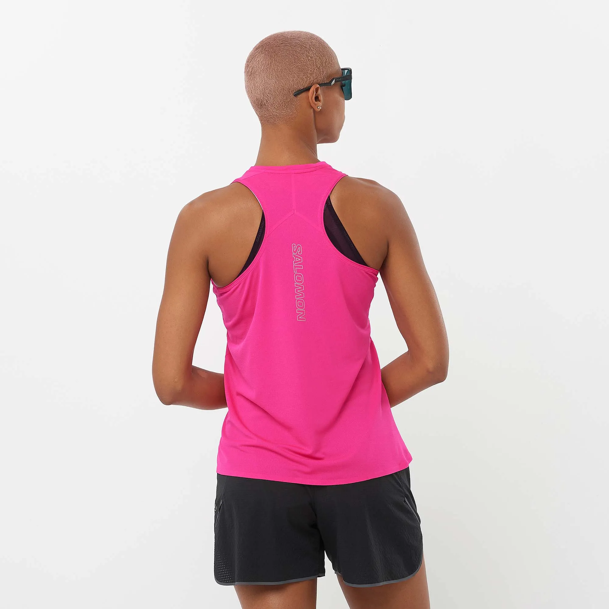 Salomon | Women's Sense Aero Singlet - Beetroot Purple