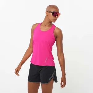 Salomon | Women's Sense Aero Singlet - Beetroot Purple
