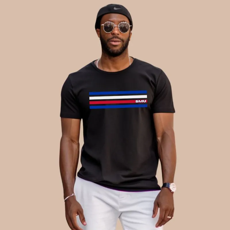 SMU-Southern Methodist Stripes Design PNG Download