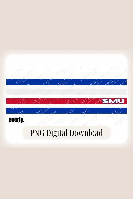 SMU-Southern Methodist Stripes Design PNG Download