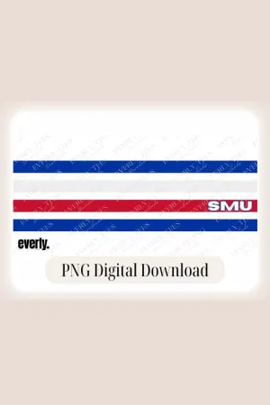 SMU-Southern Methodist Stripes Design PNG Download