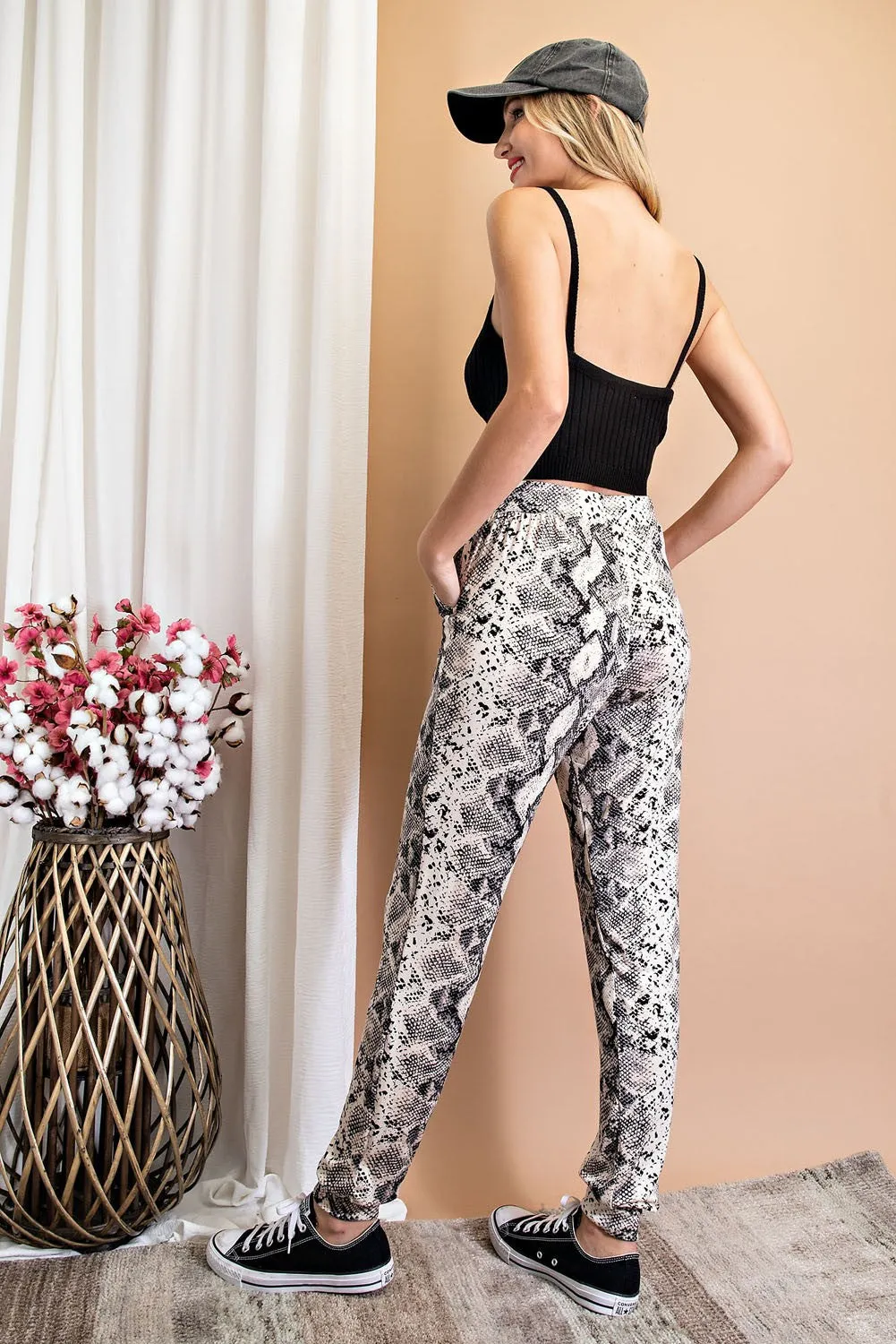 Snake Print Jogger
