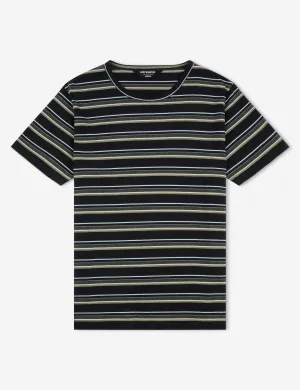 Stripe Tee - Black Multi Stripe
