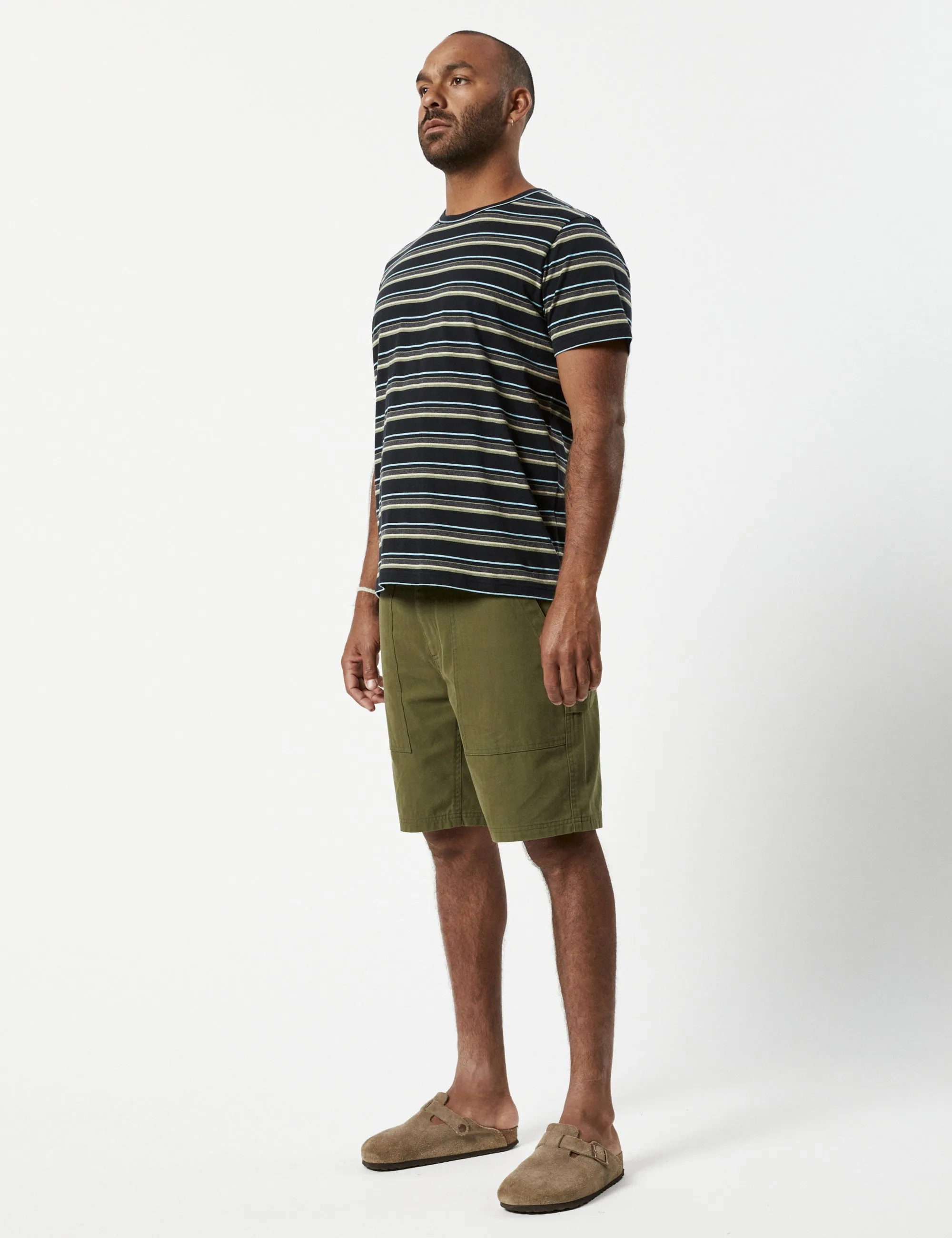 Stripe Tee - Black Multi Stripe