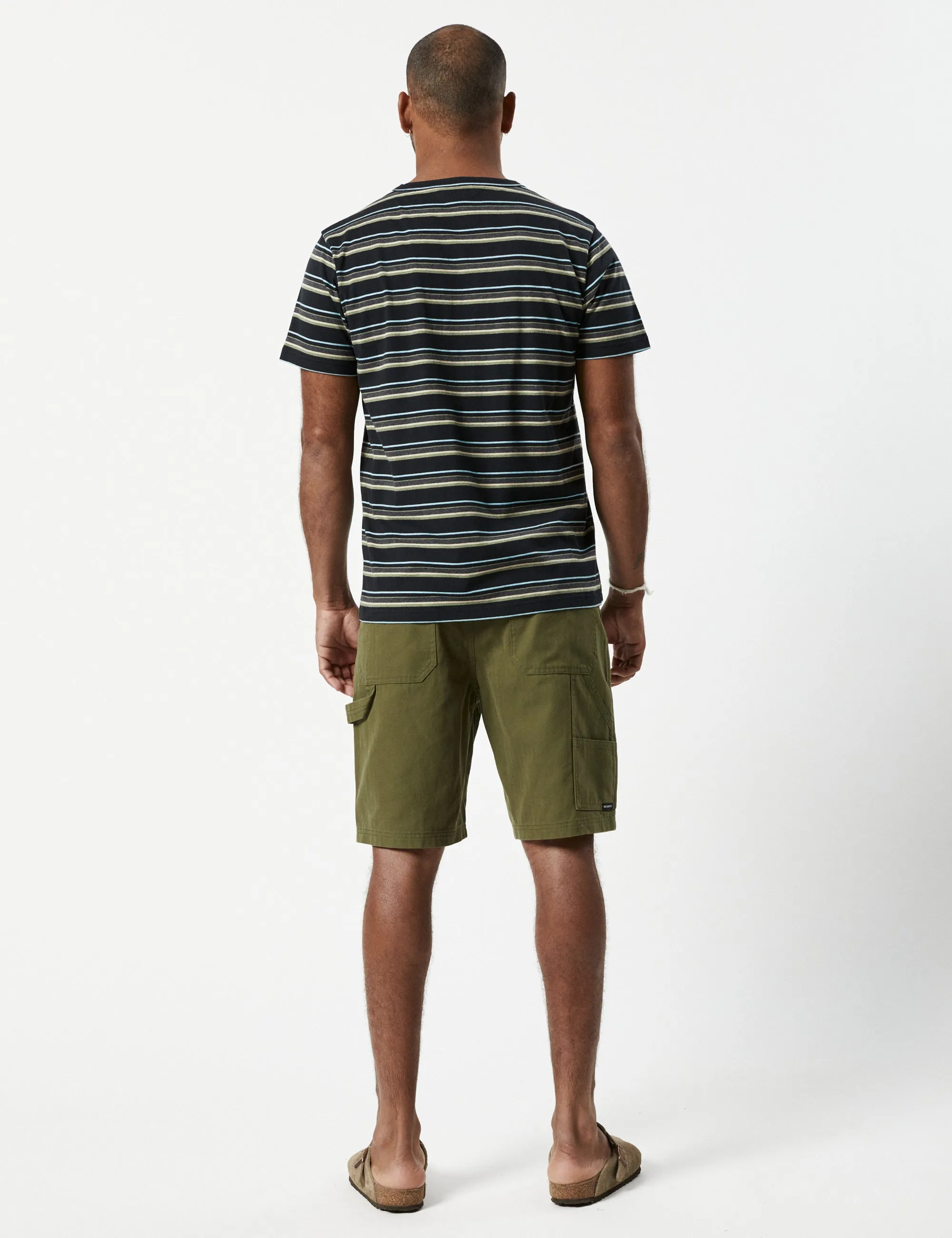 Stripe Tee - Black Multi Stripe