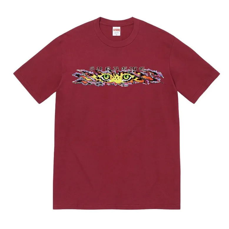 Supreme Eyes Tee Cardinal