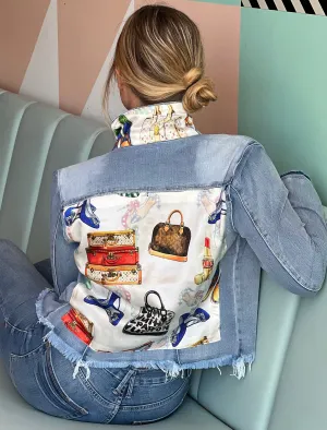 The Light  Denim Jacket /  White Eclectic Designer