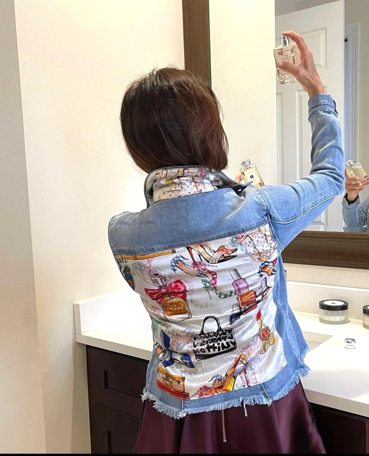 The Light  Denim Jacket /  White Eclectic Designer
