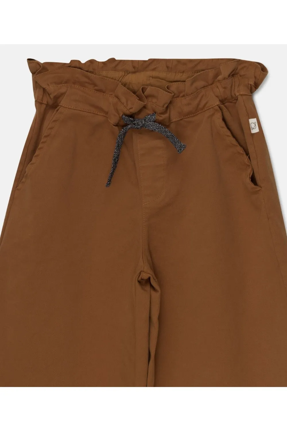TWILL WIDE CUT PANTS