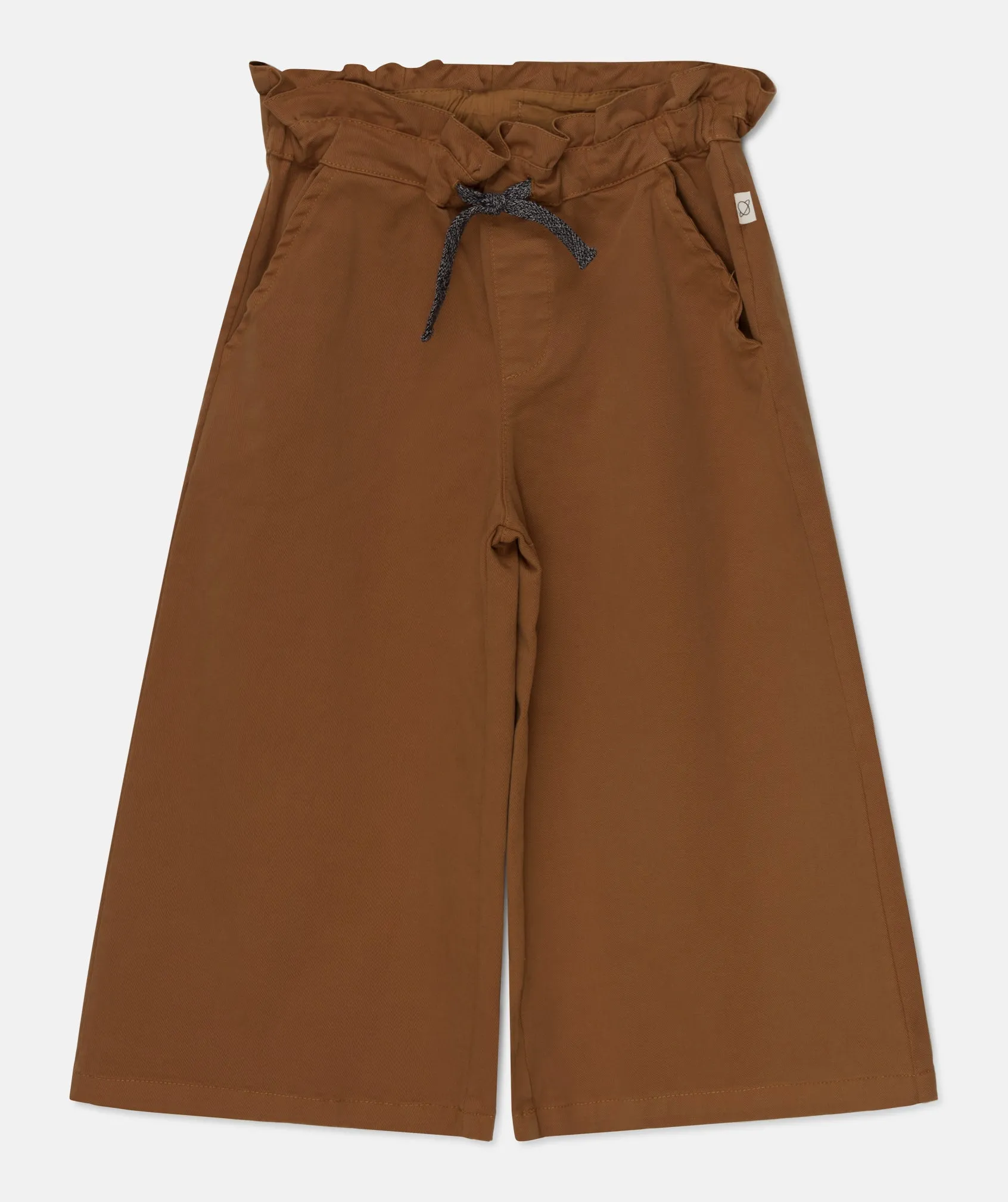 TWILL WIDE CUT PANTS